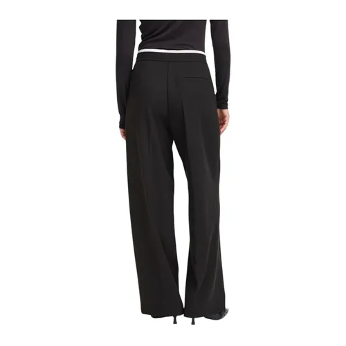 Trousers > Wide Trousers - - Ichi - Modalova