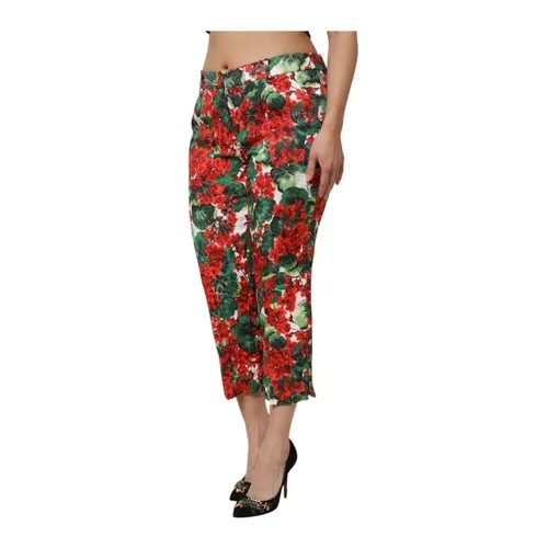 Trousers > Cropped Trousers - - Dolce & Gabbana - Modalova