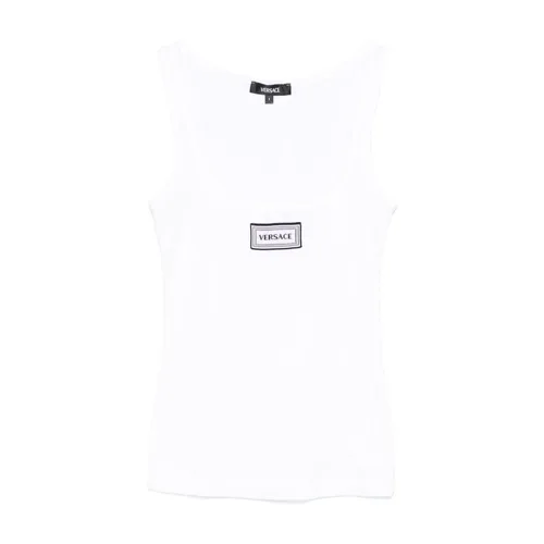 Tops > Sleeveless Tops - - Versace - Modalova