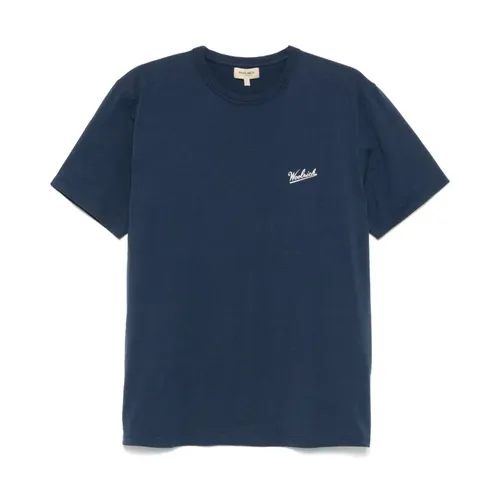 Woolrich - Tops > T-Shirts - Blue - Woolrich - Modalova