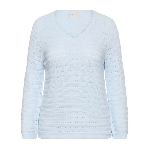 Knitwear > V-neck Knitwear - - Kaffe Curve - Modalova