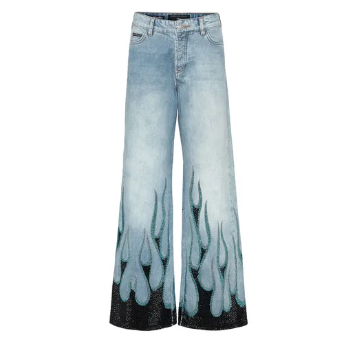 Jeans > Wide Jeans - - Philipp Plein - Modalova