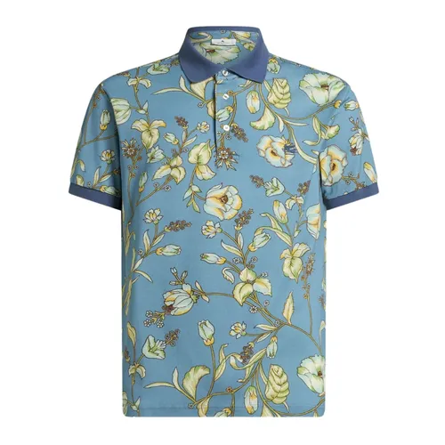 Etro - Tops > Polo Shirts - Blue - Etro - Modalova