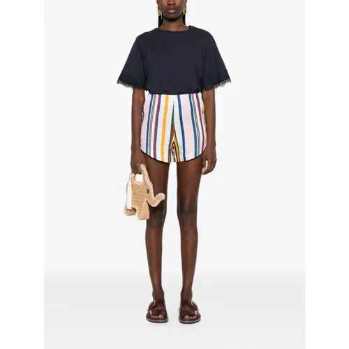 Twinset - Tops > T-Shirts - Blue - Twinset - Modalova