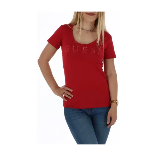Guess - Tops > T-Shirts - Red - Guess - Modalova