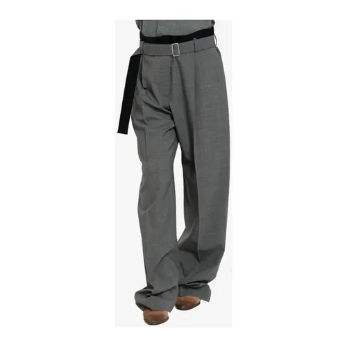 Trousers > Wide Trousers - - Msgm - Modalova