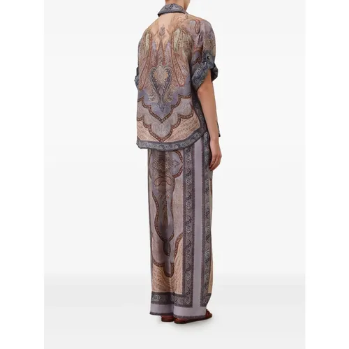 Trousers > Wide Trousers - - Zimmermann - Modalova