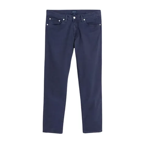 Gant - Trousers > Chinos - Blue - Gant - Modalova