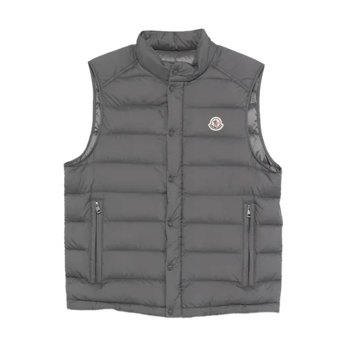 Moncler - Jackets > Vests - Gray - Moncler - Modalova