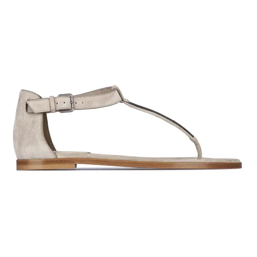 Shoes > Sandals > Flat Sandals - - Brunello Cucinelli - Modalova
