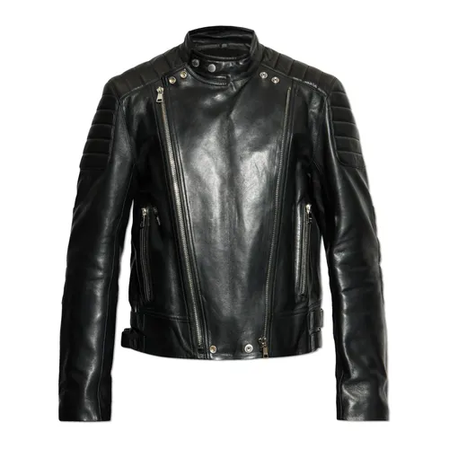 Jackets > Leather Jackets - - Balmain - Modalova