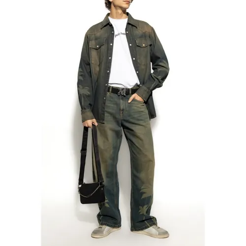 Jeans > Straight Jeans - - Palm Angels - Modalova