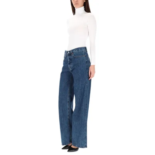 Lois - Jeans > Wide Jeans - Blue - Lois - Modalova