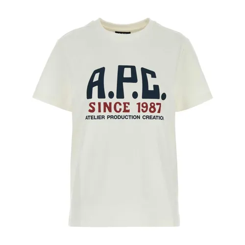 A.p.c. - Tops > T-Shirts - White - A.p.c. - Modalova
