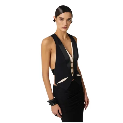 Tops > Sleeveless Tops - - Elisabetta Franchi - Modalova