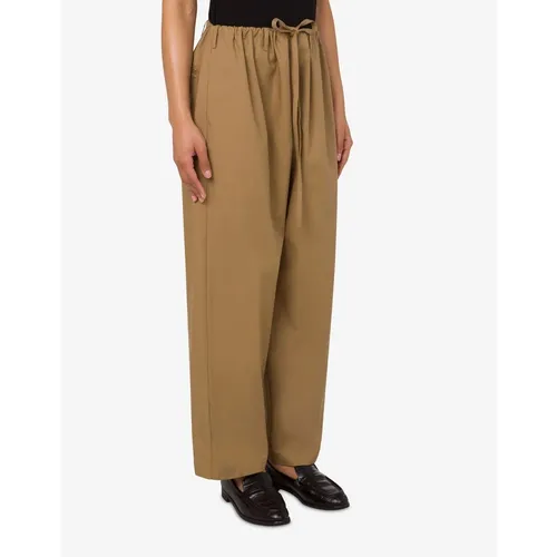 Trousers > Straight Trousers - - Moschino - Modalova