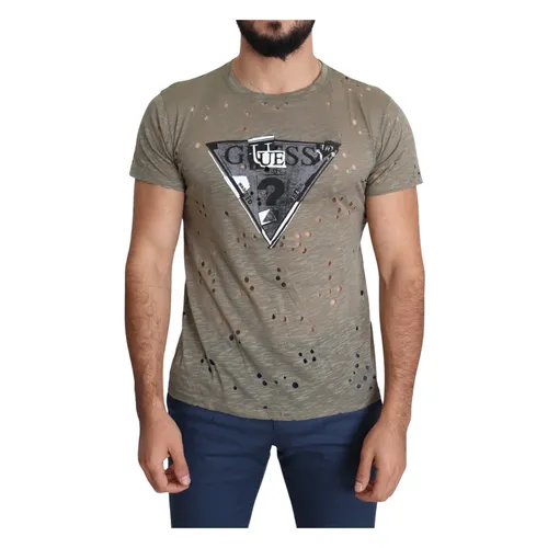 Guess - Tops > T-Shirts - Brown - Guess - Modalova