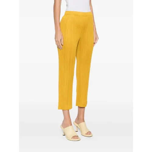 Trousers > Cropped Trousers - - Issey Miyake - Modalova