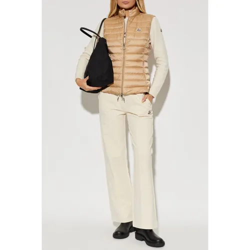 Moncler - Jackets > Vests - Beige - Moncler - Modalova