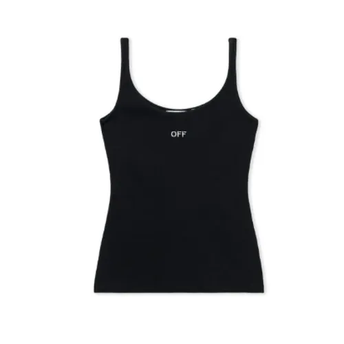 Tops > Sleeveless Tops - - Off White - Modalova