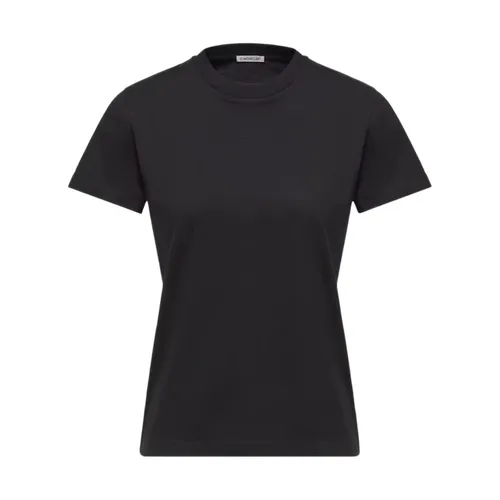 Moncler - Tops > T-Shirts - Black - Moncler - Modalova