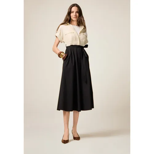 Dresses > Day Dresses > Midi Dresses - - Oltre - Modalova