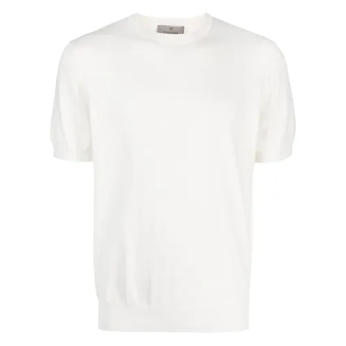 Canali - Tops > T-Shirts - White - Canali - Modalova