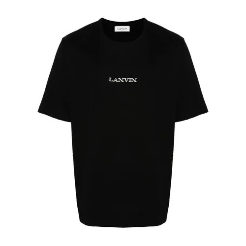Lanvin - Tops > T-Shirts - Black - Lanvin - Modalova