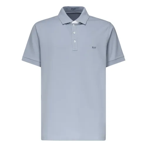 Fay - Tops > Polo Shirts - Blue - Fay - Modalova