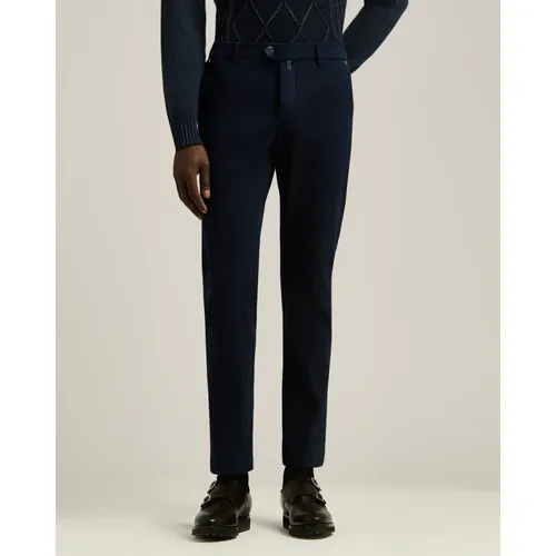 Kiton - Trousers > Chinos - Blue - Kiton - Modalova