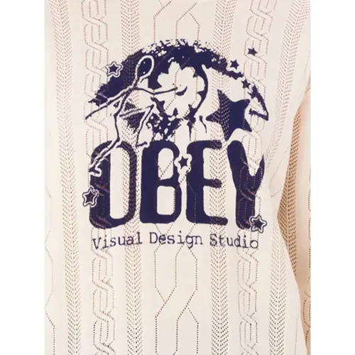 Knitwear > Round-neck Knitwear - - Obey - Modalova
