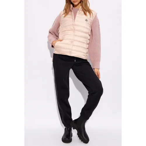Moncler - Jackets > Vests - Pink - Moncler - Modalova