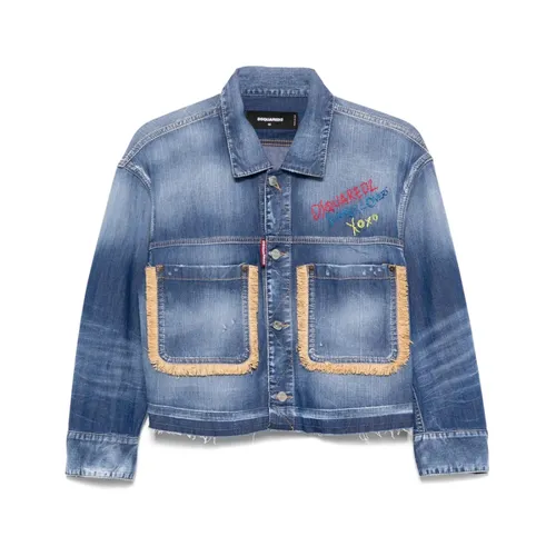 Jackets > Denim Jackets - - Dsquared2 - Modalova