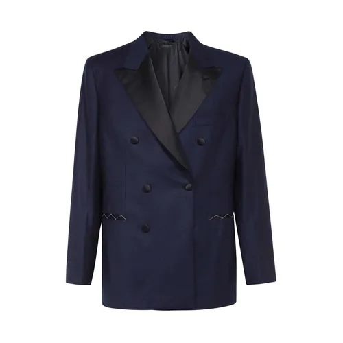 Brioni - Jackets > Blazers - Blue - Brioni - Modalova