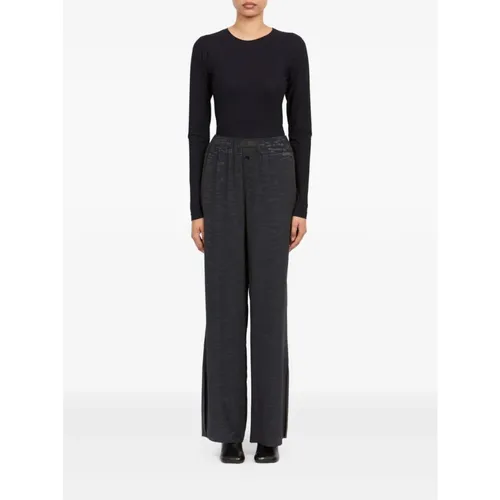Trousers > Wide Trousers - - MM6 Maison Margiela - Modalova