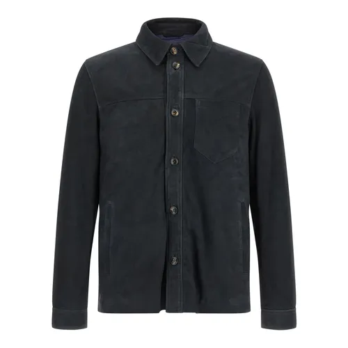 Jackets > Leather Jackets - - Pal Zileri - Modalova