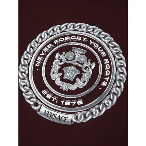 Versace - Tops > T-Shirts - Brown - Versace - Modalova