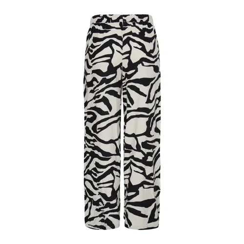 Trousers > Wide Trousers - - Ichi - Modalova