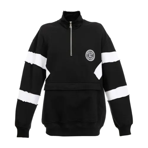 Sweatshirts & Hoodies > Zip-throughs - - Balmain - Modalova