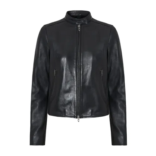Jackets > Leather Jackets - - Diesel - Modalova