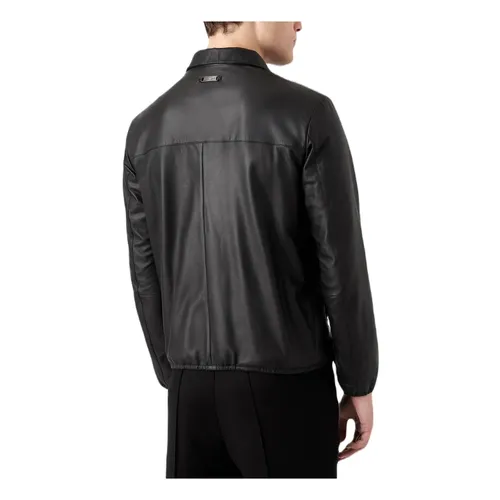 Jackets > Leather Jackets - - Emporio Armani - Modalova