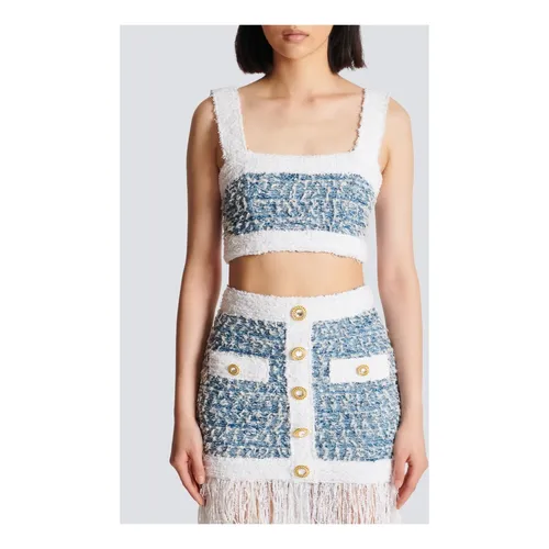 Tops > Sleeveless Tops - - Balmain - Modalova