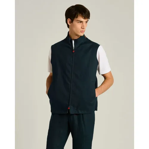 Kiton - Jackets > Vests - Blue - Kiton - Modalova