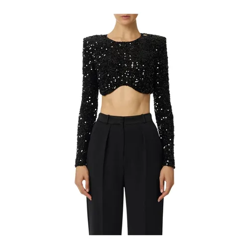 Tops > Long Sleeve Tops - - Elisabetta Franchi - Modalova