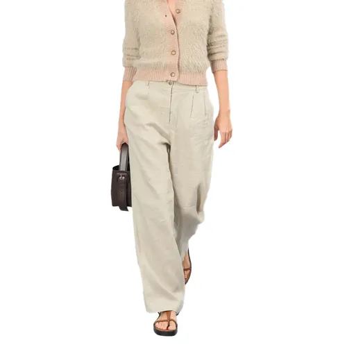 Trousers > Wide Trousers - - Sand - Modalova