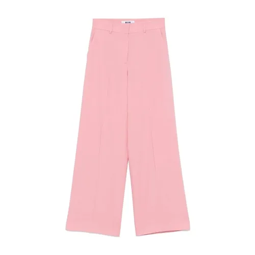 Trousers > Wide Trousers - - Msgm - Modalova