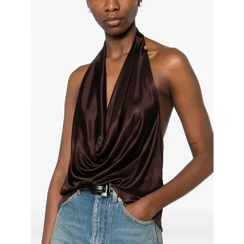 Tops > Sleeveless Tops - - Elisabetta Franchi - Modalova