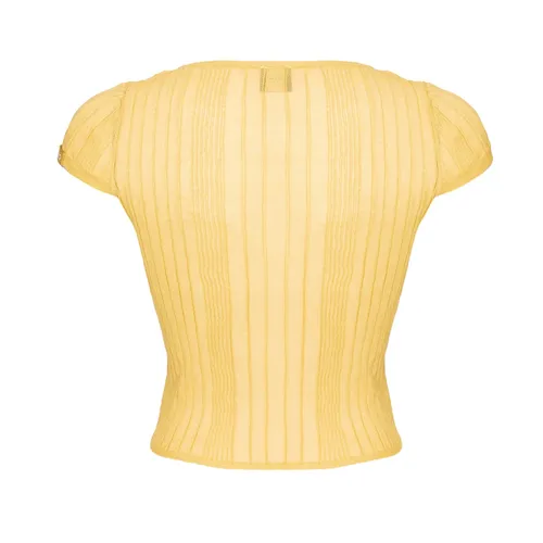 Pinko - Tops > T-Shirts - Yellow - Pinko - Modalova