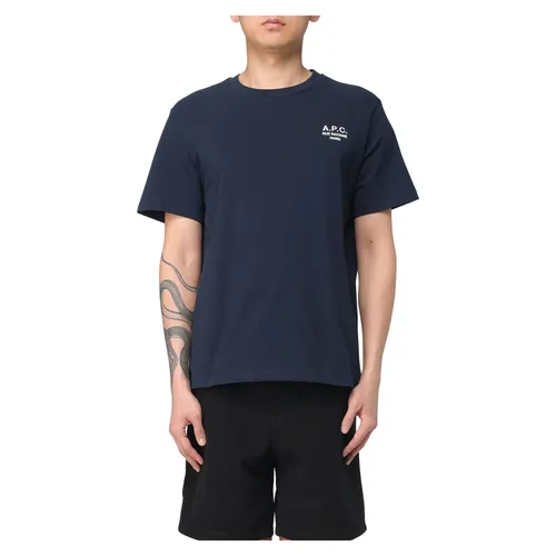 A.p.c. - Tops > T-Shirts - Blue - A.p.c. - Modalova