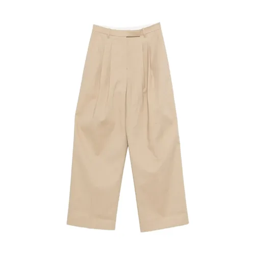Trousers > Wide Trousers - - Mark Kenly Domino Tan - Modalova
